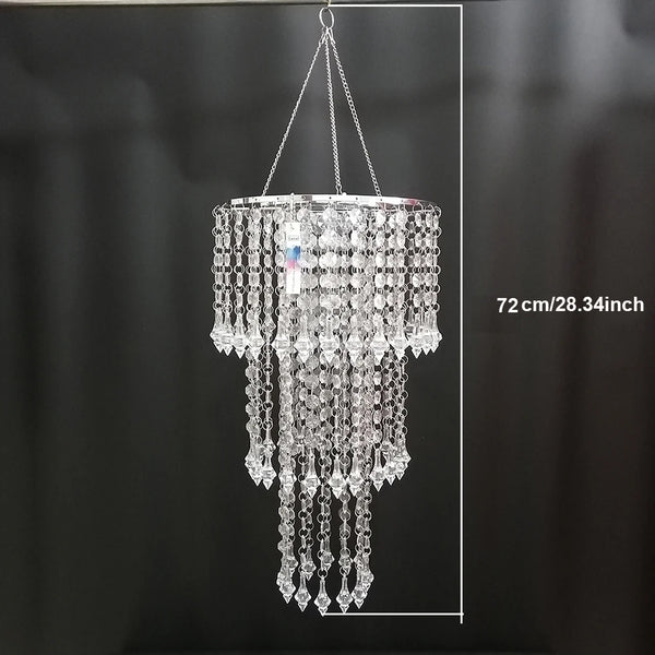 Crystal Bead Chain Chandelier-ToShay.org