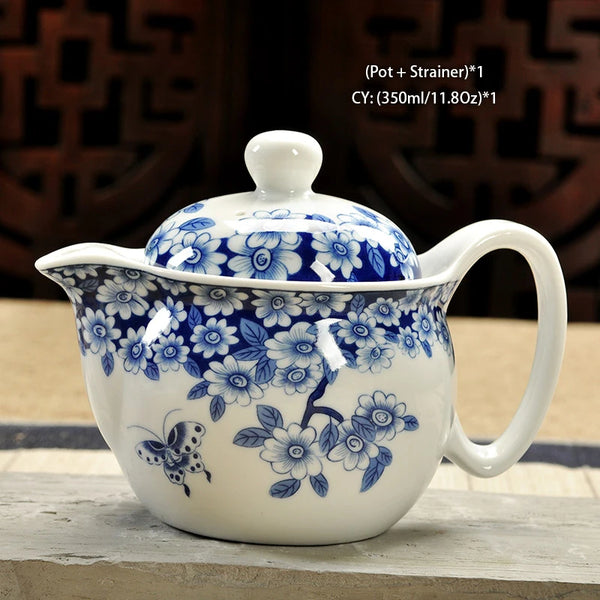 White Painted Ceramic Tea Sets-ToShay.org