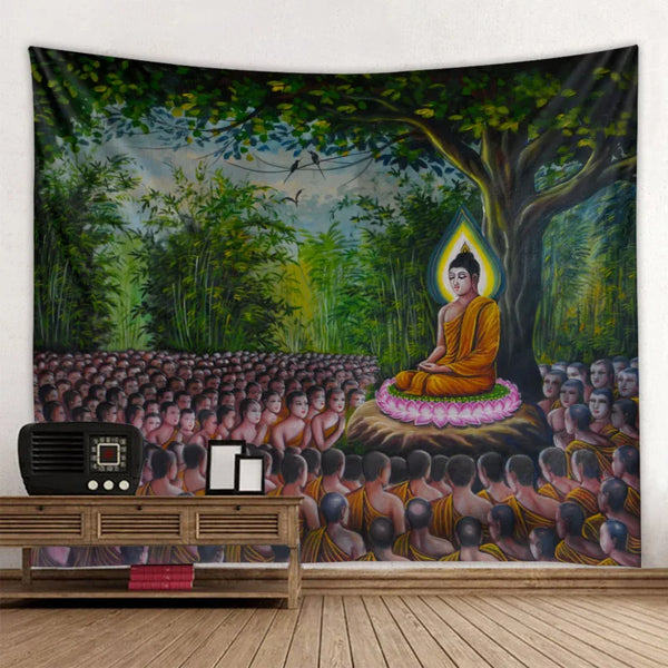 Buddha Meditation Tapestry-ToShay.org