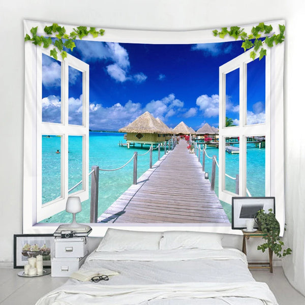 Sea View Art Tapestry-ToShay.org