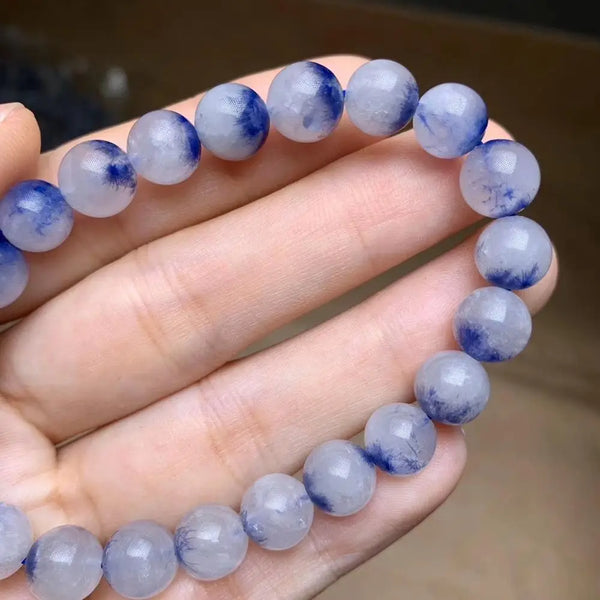 Blue Dumortierite Quartz Bracelet-ToShay.org