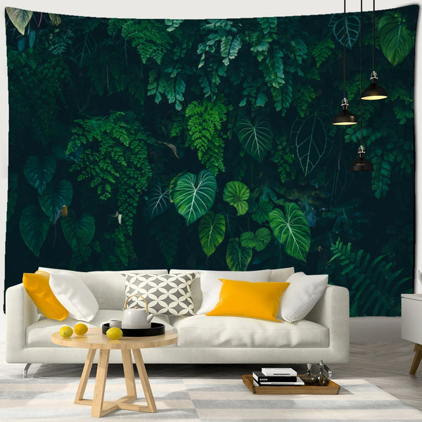 Tropical Palm Leaf Tapestry-ToShay.org