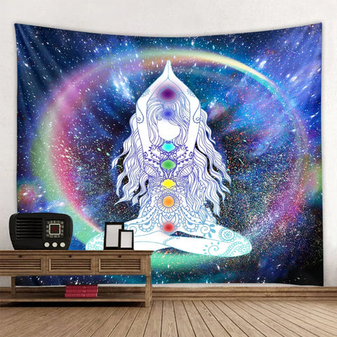 Chakra Meditation Tapestry-ToShay.org