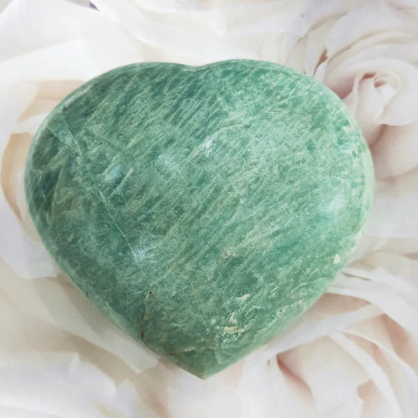 Blue Amazonite Quartz Heart-ToShay.org