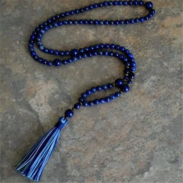 Blue Lapis Lazuli Mala Beads-ToShay.org