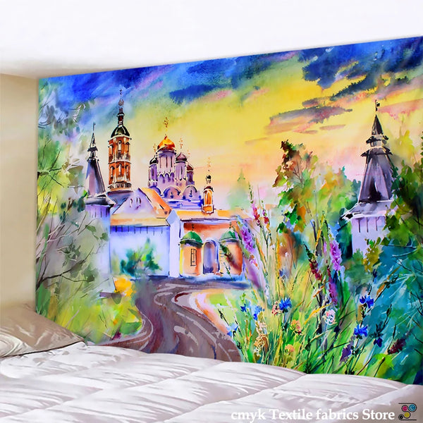 Fairy Castle Art Tapestry-ToShay.org