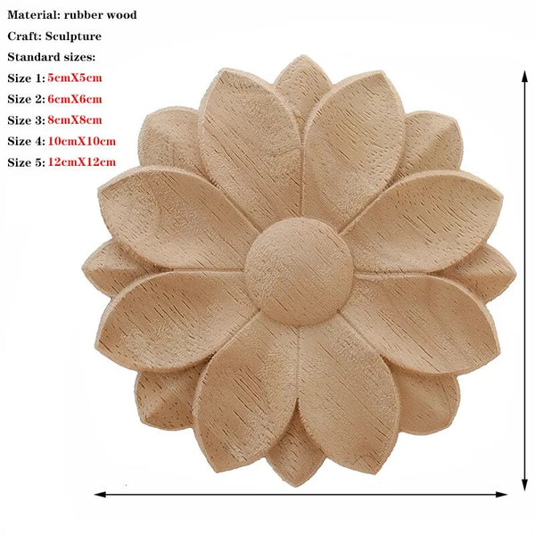 Wood Carved Flower Panel-ToShay.org