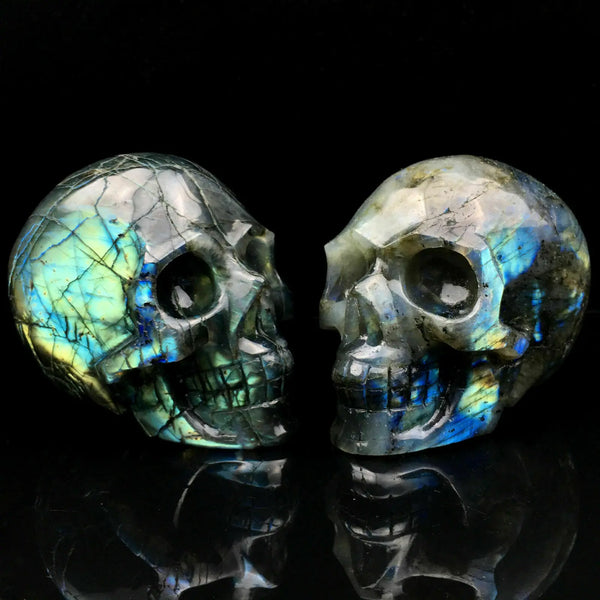 Blue Labradorite Quartz Skull-ToShay.org