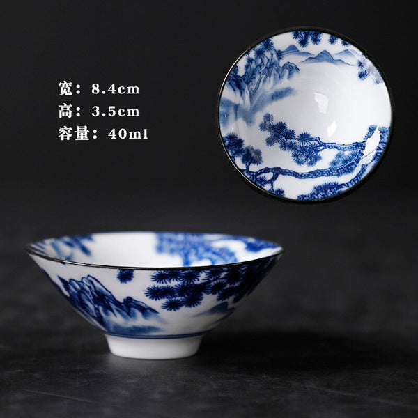 Blue White Porcelain Teacup-ToShay.org