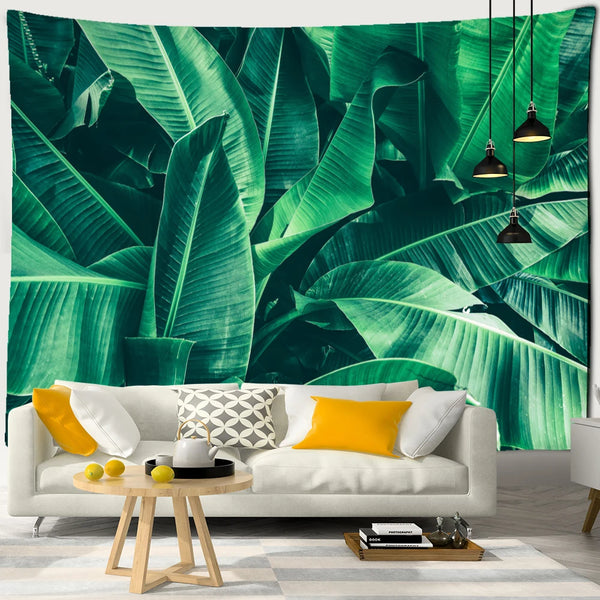 Tropical Palm Leaf Tapestry-ToShay.org