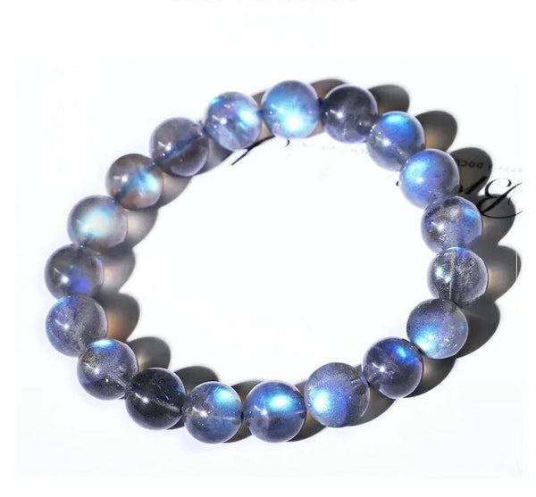 Blue Labradorite Bead Bracelet-ToShay.org