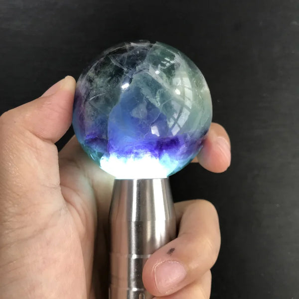 Green Fluorite Crystal Ball-ToShay.org