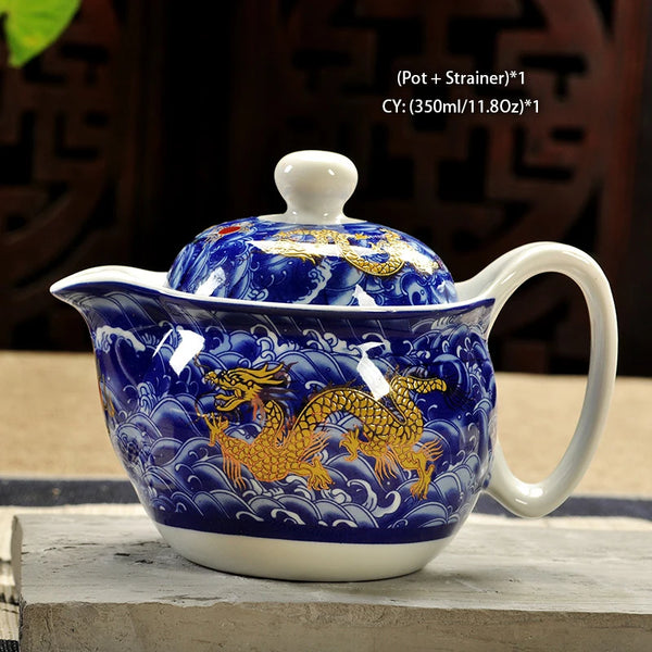 White Painted Ceramic Tea Sets-ToShay.org