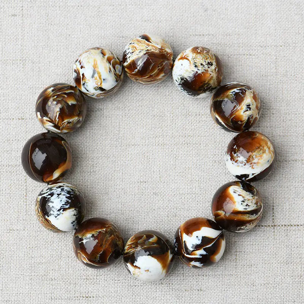 Yellow Amber Bead Bracelet-ToShay.org