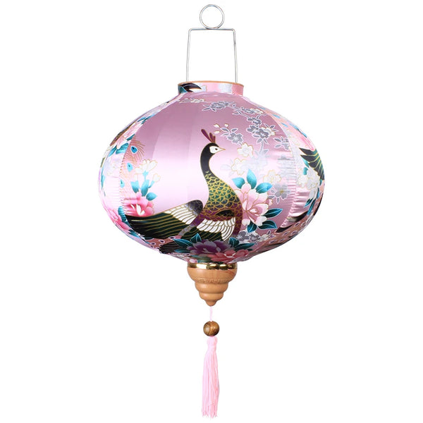 Peacock Silk Lanterns-ToShay.org