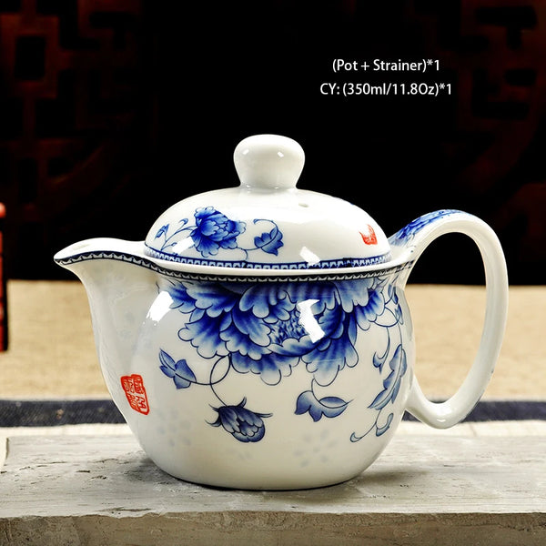 White Painted Ceramic Tea Sets-ToShay.org