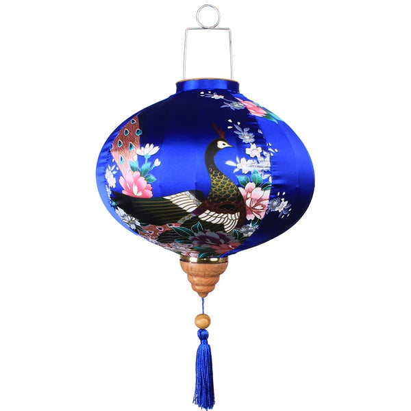 Peacock Silk Lanterns-ToShay.org