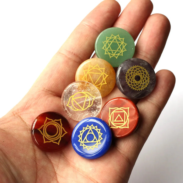 Chakra Crystal Palm Stones-ToShay.org