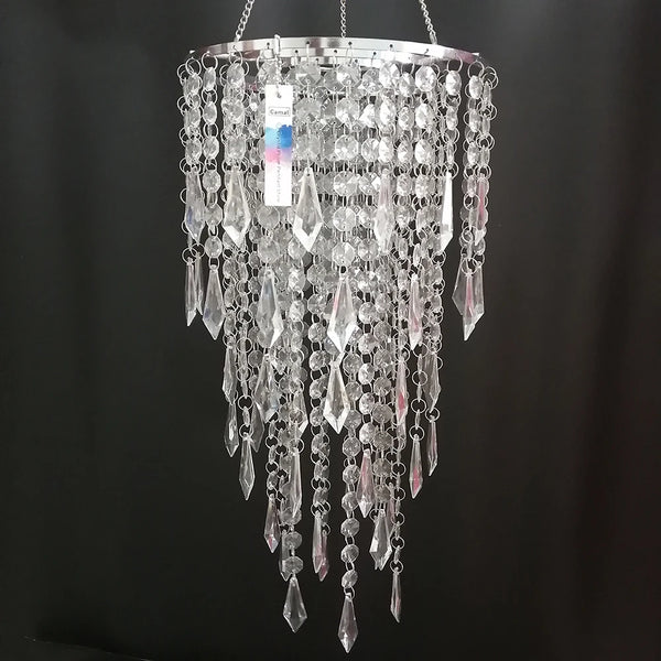 Crystal Bead Chain Chandelier-ToShay.org