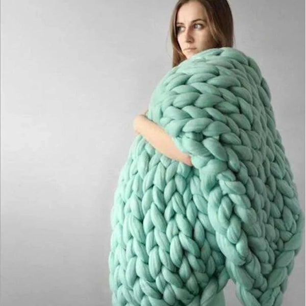 Knitted Throw Blanket-ToShay.org