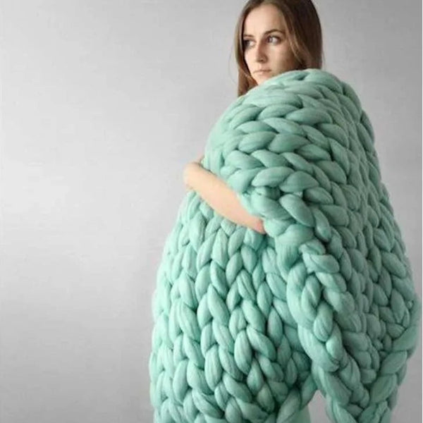 Wool Knitted Blanket-ToShay.org