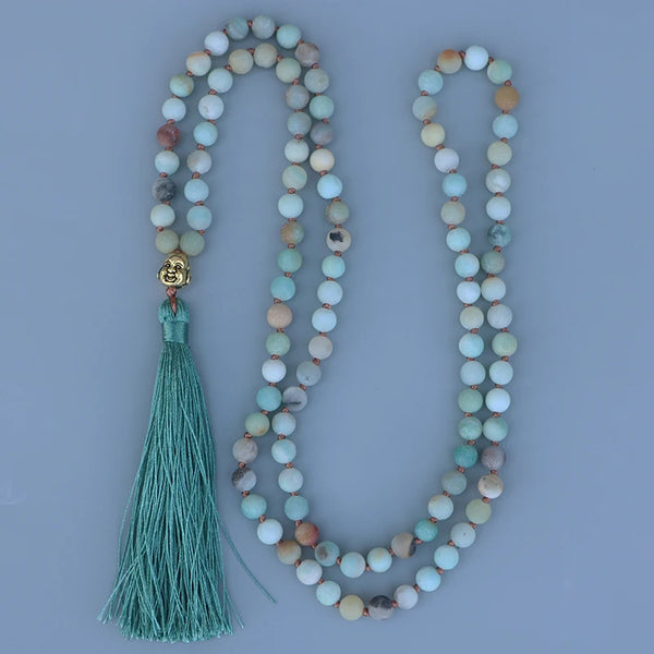 Blue Amazonite Mala Beads-ToShay.org