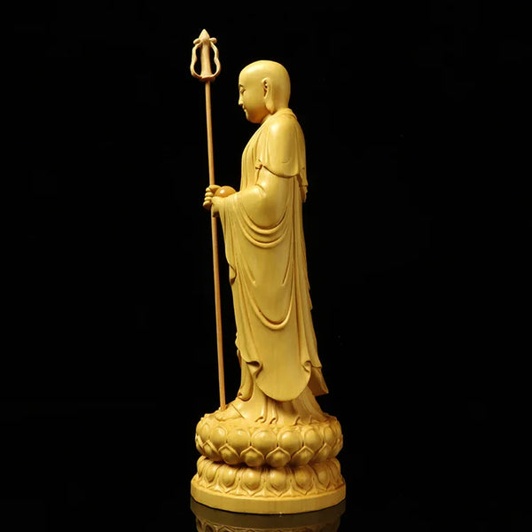 Wood Ksitigarbha Buddha-ToShay.org