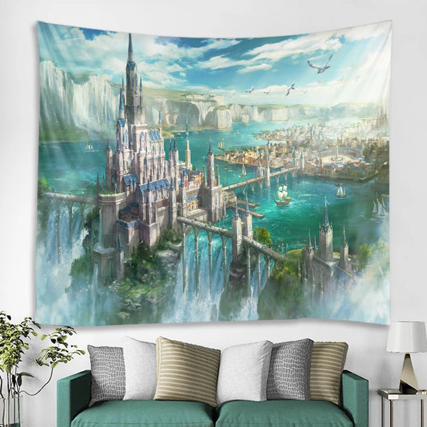 Fairy Tale Castle Tapestry-ToShay.org