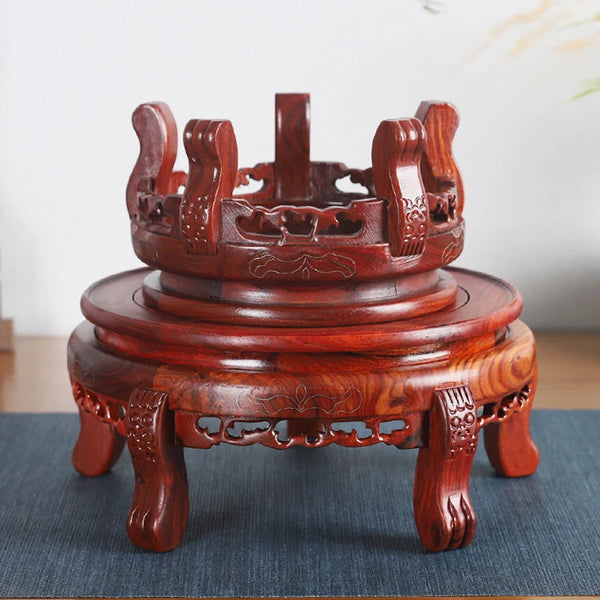 Red Sandalwood Carved Base-ToShay.org