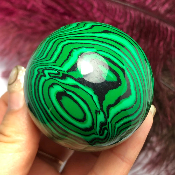 Green Malachite Ball-ToShay.org