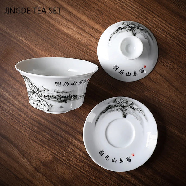 Gaiwan Ceramic Tea Tureen-ToShay.org