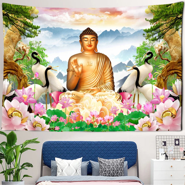 Buddha Tapestry Wall Hanging-ToShay.org