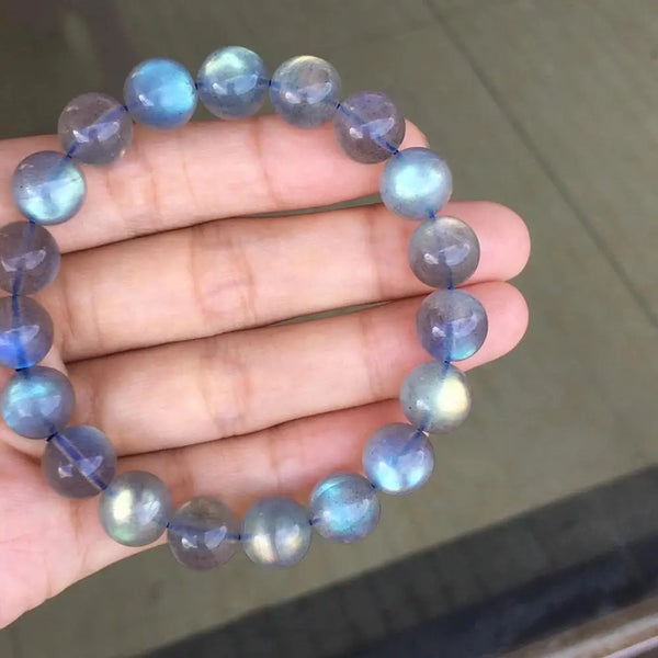 Blue Light Labradorite Bead Bracelet-ToShay.org