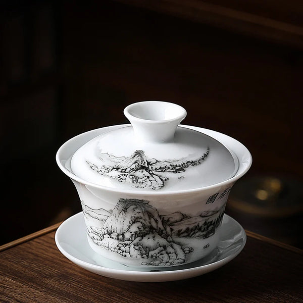 Gaiwan Ceramic Tea Tureen-ToShay.org