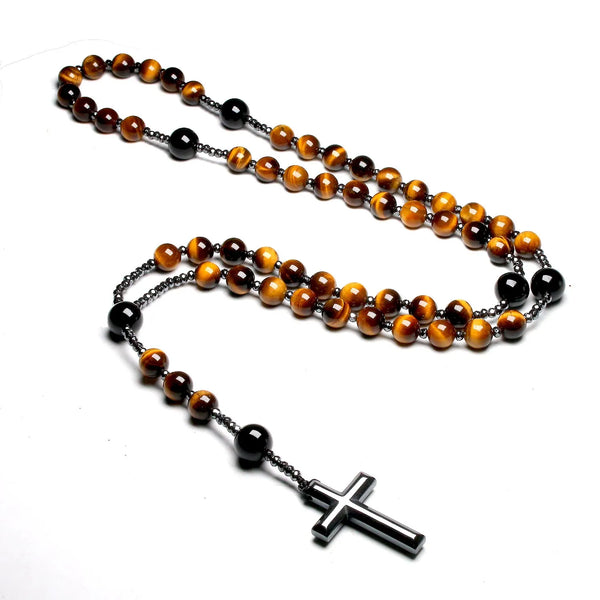 Yellow Tiger Eye Rosary Beads-ToShay.org