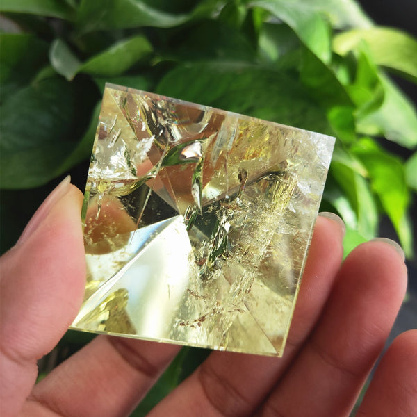 Yellow Citrine Crystal Pyramid-ToShay.org