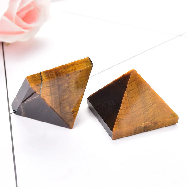 Yellow Tiger Eye Pyramid-ToShay.org