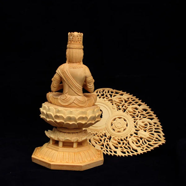 Wood Tathagata Buddha-ToShay.org