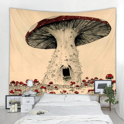 Mushroom Forest Tapestry-ToShay.org