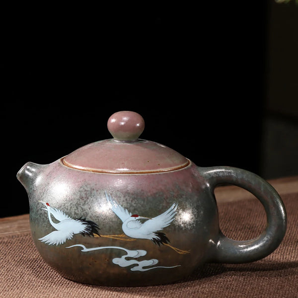 Crane Ceramic Teapot-ToShay.org