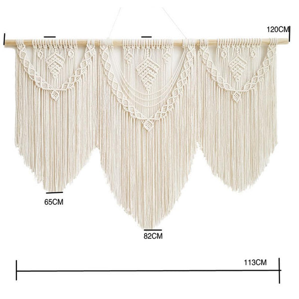 Macrame Tapestry Curtain-ToShay.org