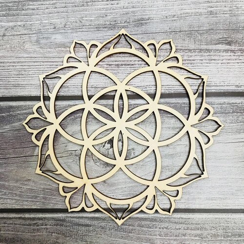 Wood Carved Flower Wall Art-ToShay.org