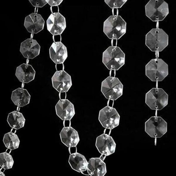 Clear Octagon Bead Strand-ToShay.org