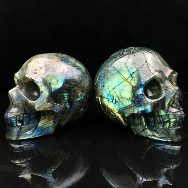 Blue Labradorite Quartz Skull-ToShay.org