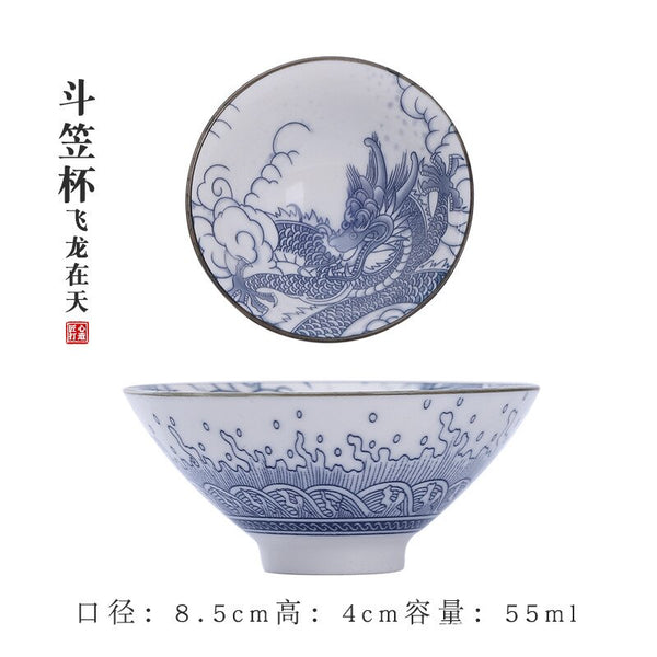 Blue White Porcelain Cups-ToShay.org