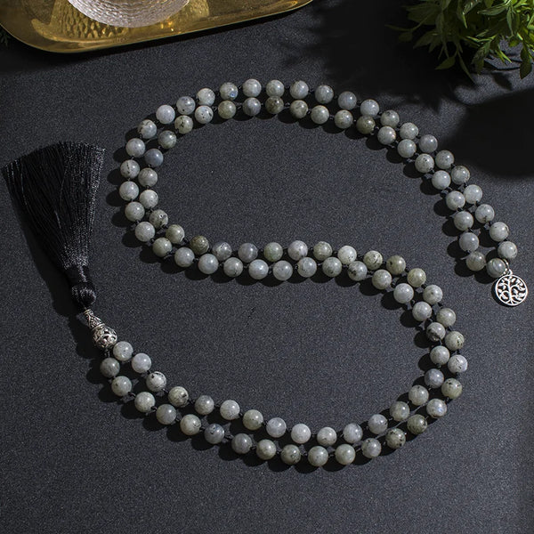 White Labradorite Mala Bead Set-ToShay.org