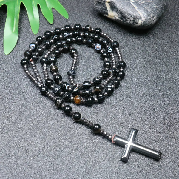 Mixed Quartz Crystal Rosary Beads-ToShay.org