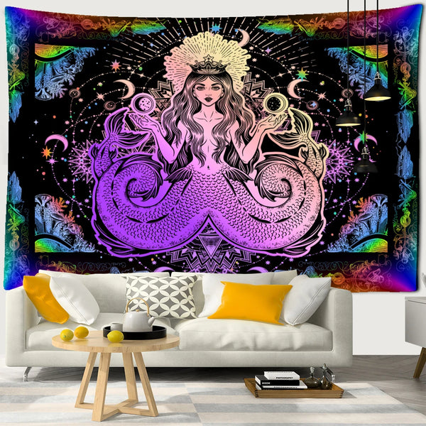 Mermaids Art Tapestry-ToShay.org