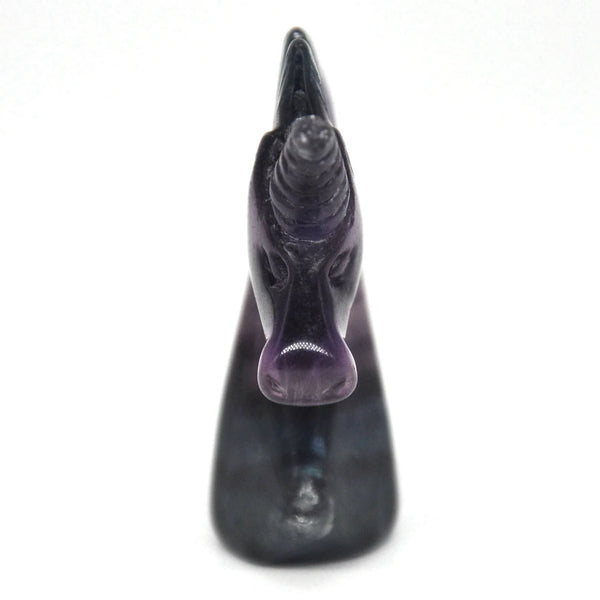 Purple Fluorite Unicorn Head-ToShay.org