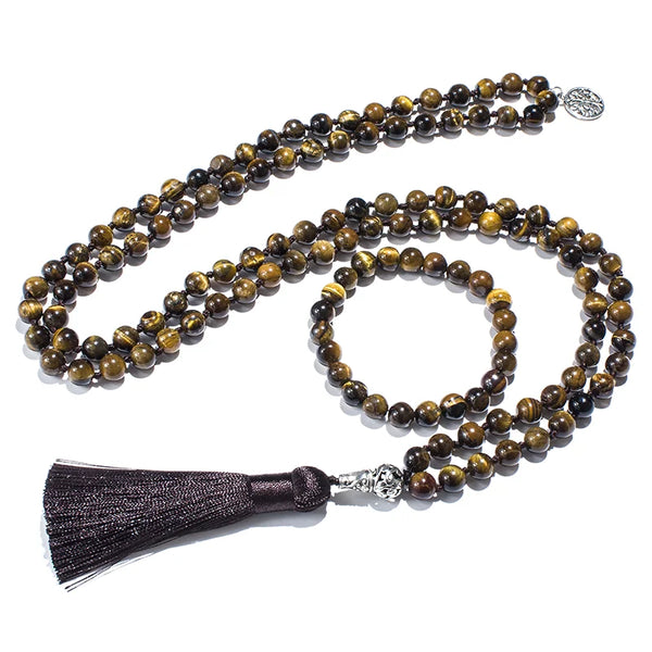 Yellow Tiger Eye Mala Beads-ToShay.org